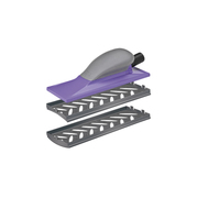 3M 50729 Blok ręczny Hookit Purple+ 70x198mm z łukowymi nakładkami