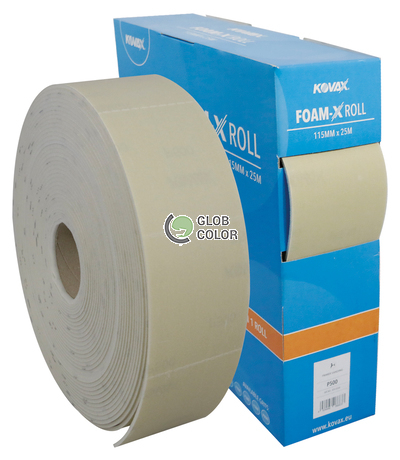 FOAM-X ROLL Papier ścierny na gąbce P400 115mm x 25m