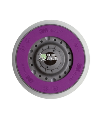 3M 50542 Wielootworowa podkładka do krążków na rzep 150mm Hookit Purple+, standard, szara, M8